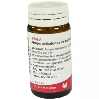 ATROPA belladonna ex Herba D 6 kuglica, 20 g