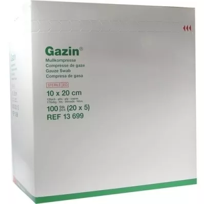 GAZIN Gaza komp. 10x20 cm sterilna 12x ekstra velika 20x5 kom