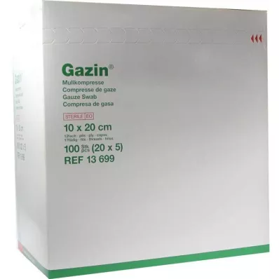 Gazin komprese 10x20cm 12f, 20x5 kom Gazin komprese 10x20cm 12f, 20x5 kom