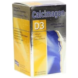 CALCIMAGON D3 tablete za žvakanje, 30 kom