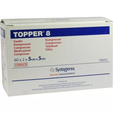 Topper 8 kompresa sterilna 5x5cm, 60X2 kom