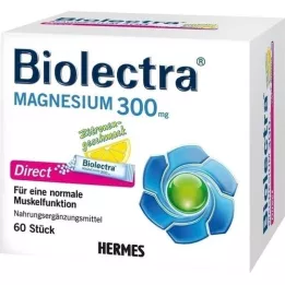 BIOLECTRA Magnezij 300 mg Direct Lemon Sticks, 60 kom