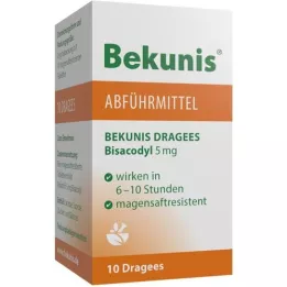 BEKUNIS Dražeje Bisacodyl 5 mg tableta želučanog soka, 10 kom