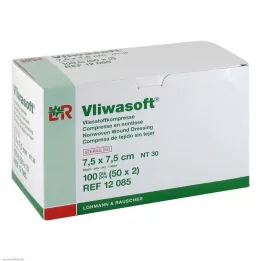 VLIWASOFT Komprese od flisa 7,5x7,5 cm sterilne 6l., 50x2 kom