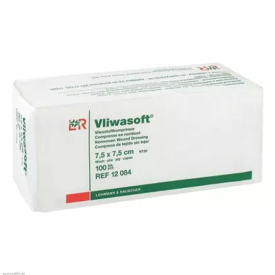 VLIWASOFT Komprese od flisa 7,5x7,5 cm nesterilne 6l, 100 komada