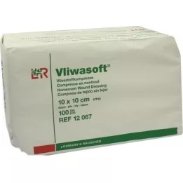 VLIWASOFT Komprese od flisa 10x10 cm nesterilne 6l., 100 komada