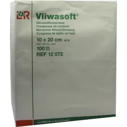 VLIWASOFT Komprese od flisa 10x20 cm nesterilne 6l, 100 komada
