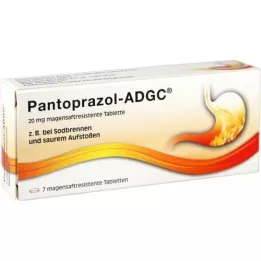 PANTOPRAZOL ADGC 20 mg tablete želučanog soka, 7 kom