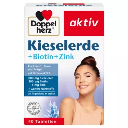 DOPPELHERZ Silika+biotin+cink tablete, 40 kom
