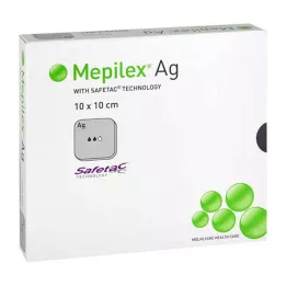 MEPILEX Ag pjenasti zavoj 10x10 cm sterilan, 10 kom