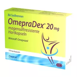 OMEPRADEX 20 mg crijevno obložene tvrde kapsule, 14 kom