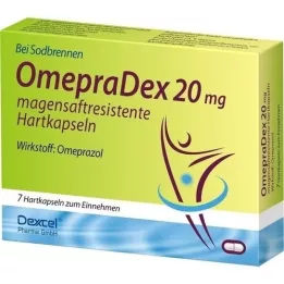 OMEPRADEX 20 mg crijevno obložene tvrde kapsule, 7 kom