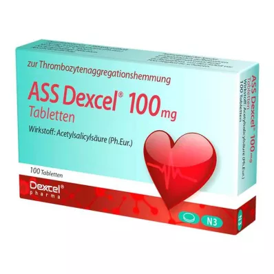 ASS Dexcel 100 mg tablete, 100 kom