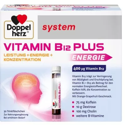 DOPPELHERZ Vitamin B12 Plus sistem ampule za piće, 30X25 ml