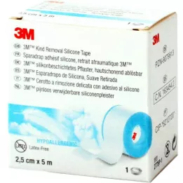 3M silikonski flaster 2,5 cm x 5 m rola, 1 kom
