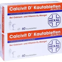 CALCIVIT D Tablete za žvakanje, 120 kom