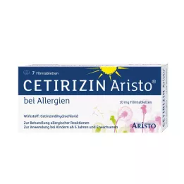 CETIRIZIN Aristo za alergije 10 mg filmom obložene tablete, 7 kom