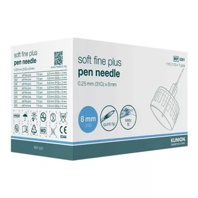 Klinion Soft fine plus kanile 8mm 31G 0,25mm, 110 komada Klinion Soft fine plus kanile 8mm 31G 0,25mm, 110 komada