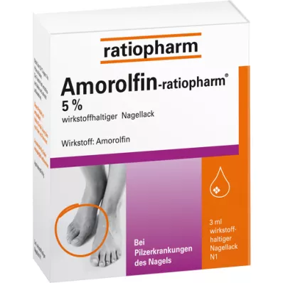 AMOROLFIN-ratiopharm 5% udjela djelatne tvari.lak za nokte, 3 ml