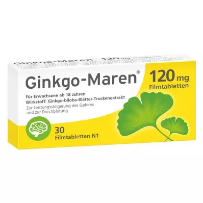 GINKGO-MAREN 120 mg filmom obložene tablete, 30 kom
