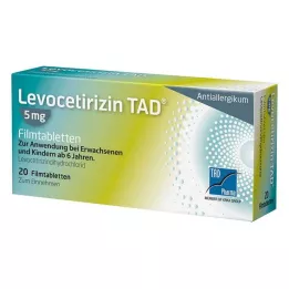 LEVOCETIRIZIN TAD 5 mg filmom obložene tablete, 20 kom
