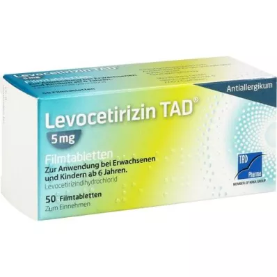 LEVOCETIRIZIN TAD 5 mg filmom obložene tablete, 50 kom