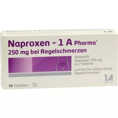 NAPROXEN-1A Pharma 250 mg b. Tableta za duševne bolove, 20 kom
