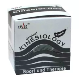 NASARA Kineziološka traka 5 cmx5 m crna, 1 kom