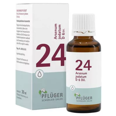 Biokemija Pflueger 24 Arsenum jodatum D 6 kapi, 30 ml Biokemija Pflueger 24 Arsenum jodatum D 6 kapi, 30 ml