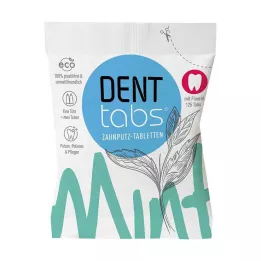 DENTTABS Tablete za četkicu za zube stevia-mint s fluorom, 125 komada