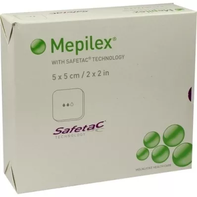 MEPILEX 5x5 cm pjenasti zavoj, 5 kom