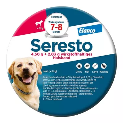 Seresto ogrlica za velike pse preko 8 kg, 1 kom Seresto ogrlica za velike pse preko 8 kg, 1 kom