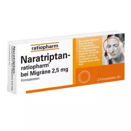 NARATRIPTAN-ratiopharm za migrene filmom obložene tablete, 2 kom