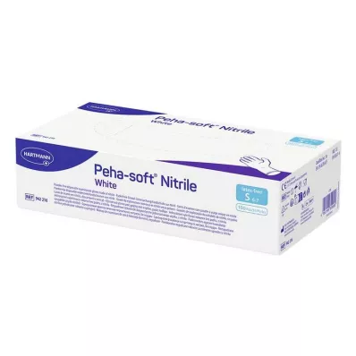 Peha Soft nitrilne bijele rukavice za pregled, bez pudera, nesterilne S, 100 komada Peha Soft nitrilne bijele rukavice za pregled, bez pudera, nesterilne S, 100 komada