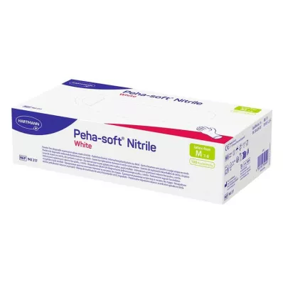Peha Soft nitrilne bijele rukavice za pregled bez pudera nesterilne M, 100 komada Peha Soft nitrilne bijele rukavice za pregled bez pudera nesterilne M, 100 komada