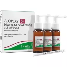 ALOPEXY 5% otopina za primjenu na koži, 3X60 ml