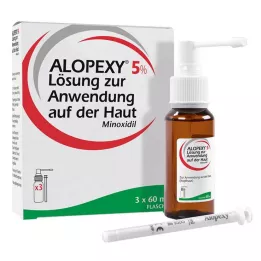 ALOPEXY 5% otopina za primjenu na koži, 3X60 ml
