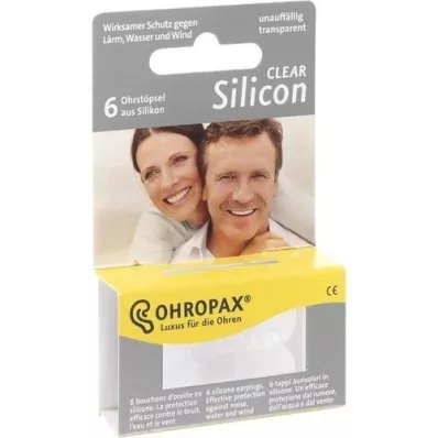 OHROPAX Silicon Clear, 6 kom