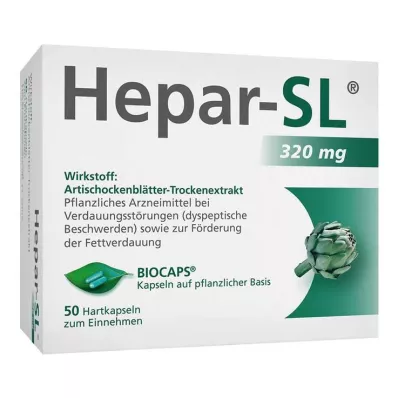 Hepar-SL® 320 mg tvrde kapsule, 50 kom Hepar-SL® 320 mg tvrde kapsule, 50 kom