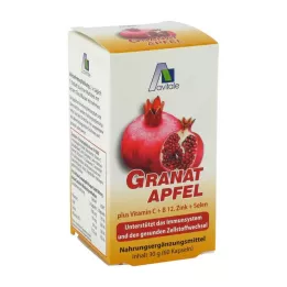 GRANATAPFEL 500 mg plus Vit.C+B12+cink+selen kapsule, 60 kom