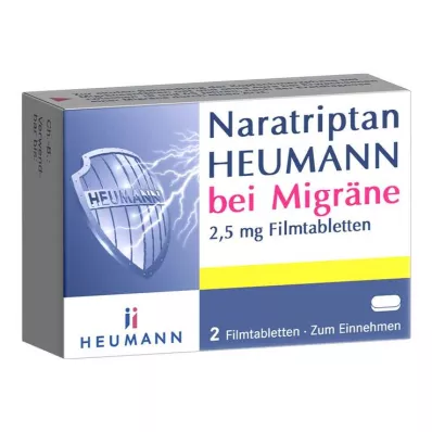 NARATRIPTAN Heumann za migrene 2,5 mg film tableta, 2 kom
