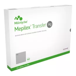 MEPILEX Transfer Ag pjenasti zavoj 15x20 cm sterilan, 10 kom