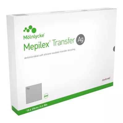 MEPILEX Transfer Ag pjenasti zavoj 15x20 cm sterilan, 10 kom