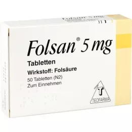 FOLSAN 5 mg tablete, 50 kom