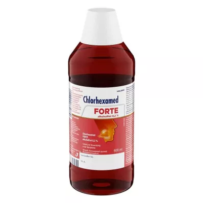Chlorhexamed FORTE bezalkoholna vodica za ispiranje usta 0,2%, antibakterijska, 600 ml