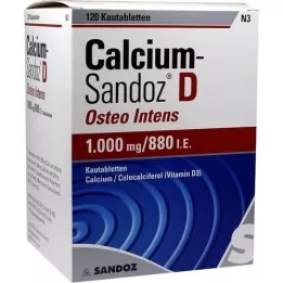 CALCIUM SANDOZ D Osteo intens tablete za žvakanje, 120 kom