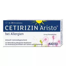CETIRIZIN Aristo za alergije 10 mg filmom obložene tablete, 20 kom