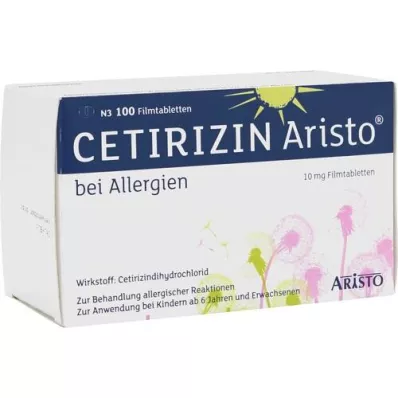 CETIRIZIN Aristo za alergije 10 mg filmom obložene tablete, 100 kom
