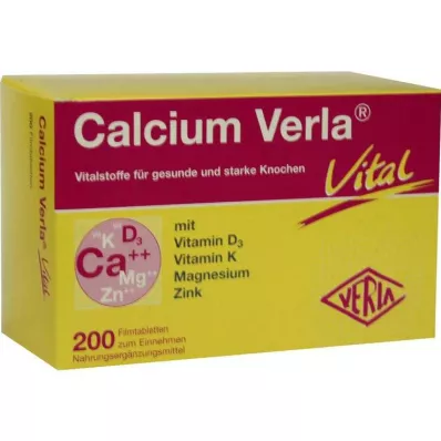 CALCIUM VERLA Vital filmom obložene tablete, 200 kom