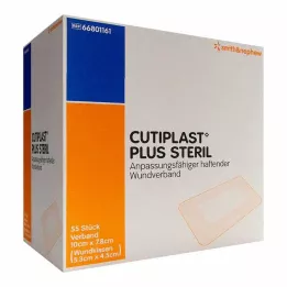 CUTIPLAST Plus sterilni zavoj 7,8x10 cm, 55 kom
